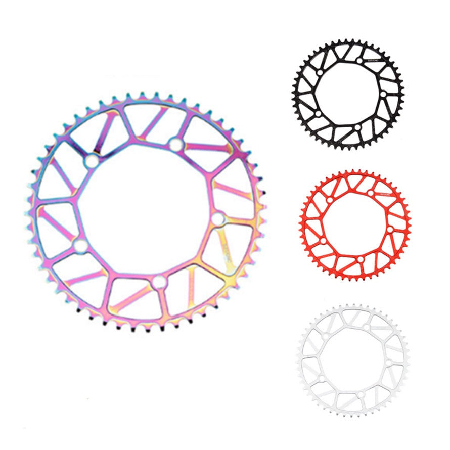 Litepro Hollow Crankset Chainring Chainwheel BMX Bike Colorful Crankset 130BCD 56T Sprockets