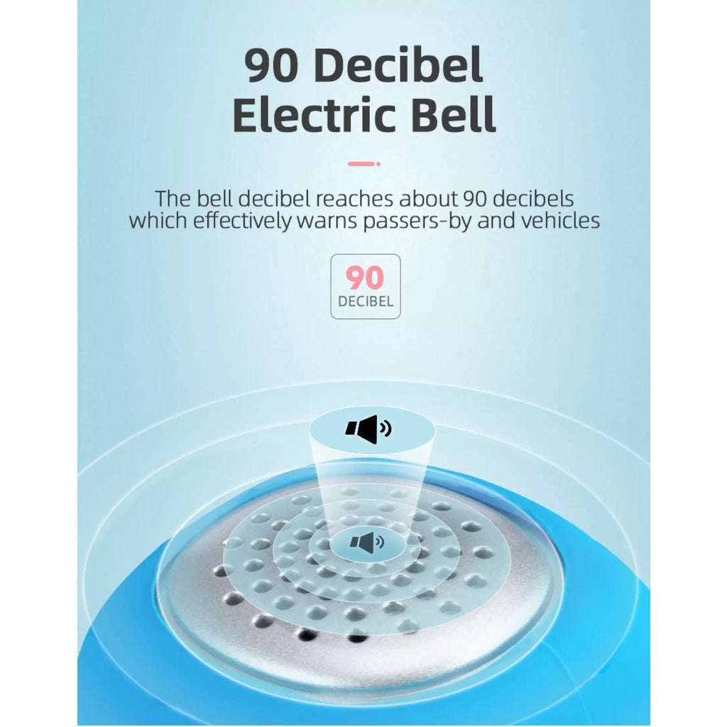 ROCKBROS Electric Cycling Bike Bells Horn Three Voice Rainproof MTB Bicycle Handlebar Bell