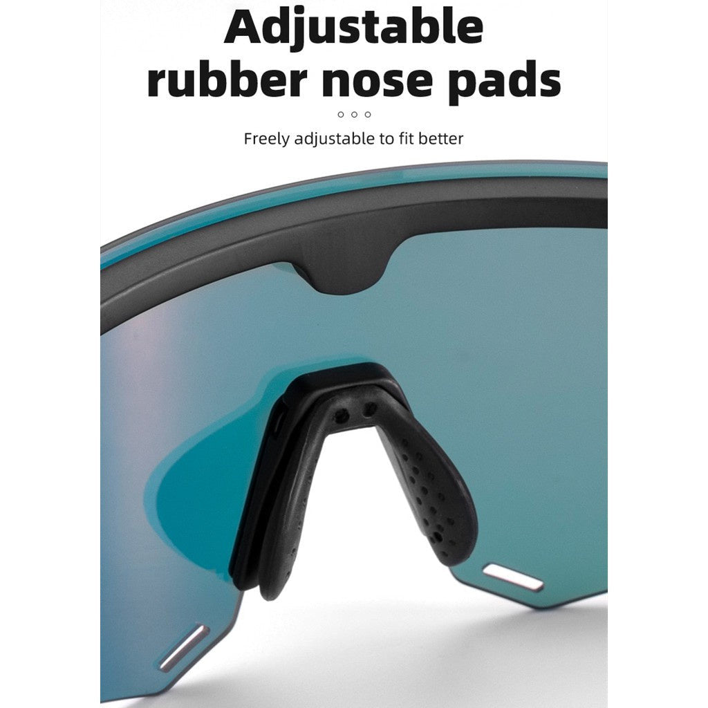 ROCKBROS Glasses 2 In 1 Cycling Polarized Magnetic Changeable HD Lens Bicycle Sunglasses Unisex MTB Goggles Anti UV