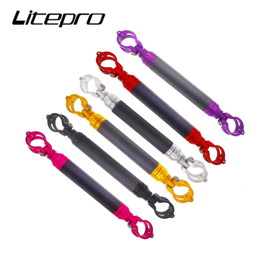 Brompton M Bar Bridge Extender Adapter Bicycle Phone Light Holder Bracket Telescopic M Handlebar