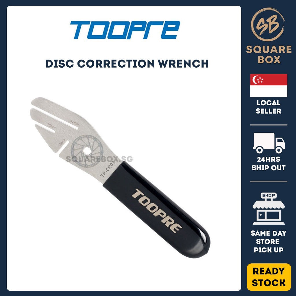 TOOPRE Bicycle Disc Brake Rotor Alignment Truing Tool Adjustment Wrench Disc Rubbing Adjustment Wrench