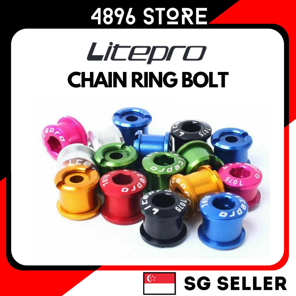 Litepro 6.5mm Single Bolts Crankset Road Screw MTB Mountain Bike Parts Crank Screws Nut