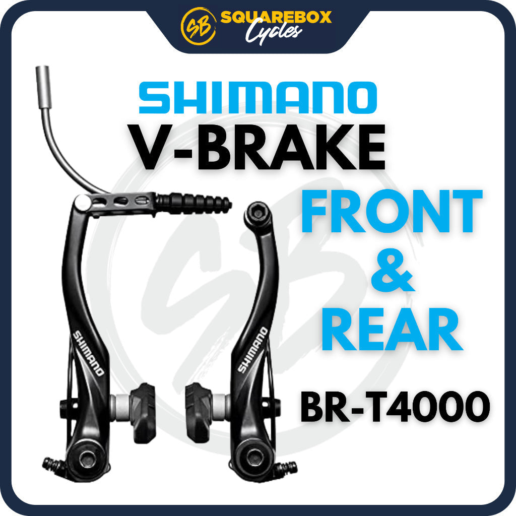SHIMANO V-brake BR-T4000 FRONT & REAR S65T SHOE BLACK