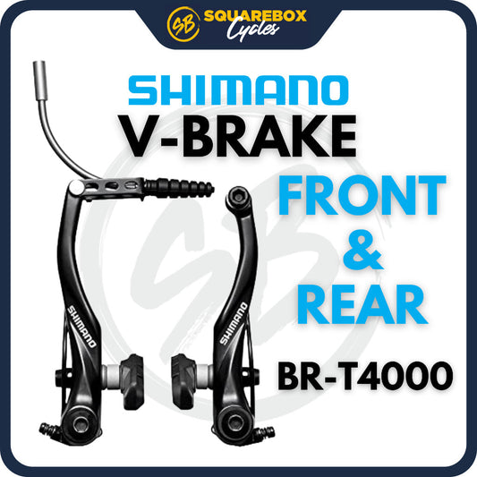 SHIMANO V-brake BR-T4000 FRONT & REAR S65T SHOE BLACK