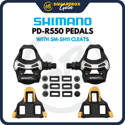 Shimano Tiagra PD-R550 Road Pedals with SM-SH11 Cleats