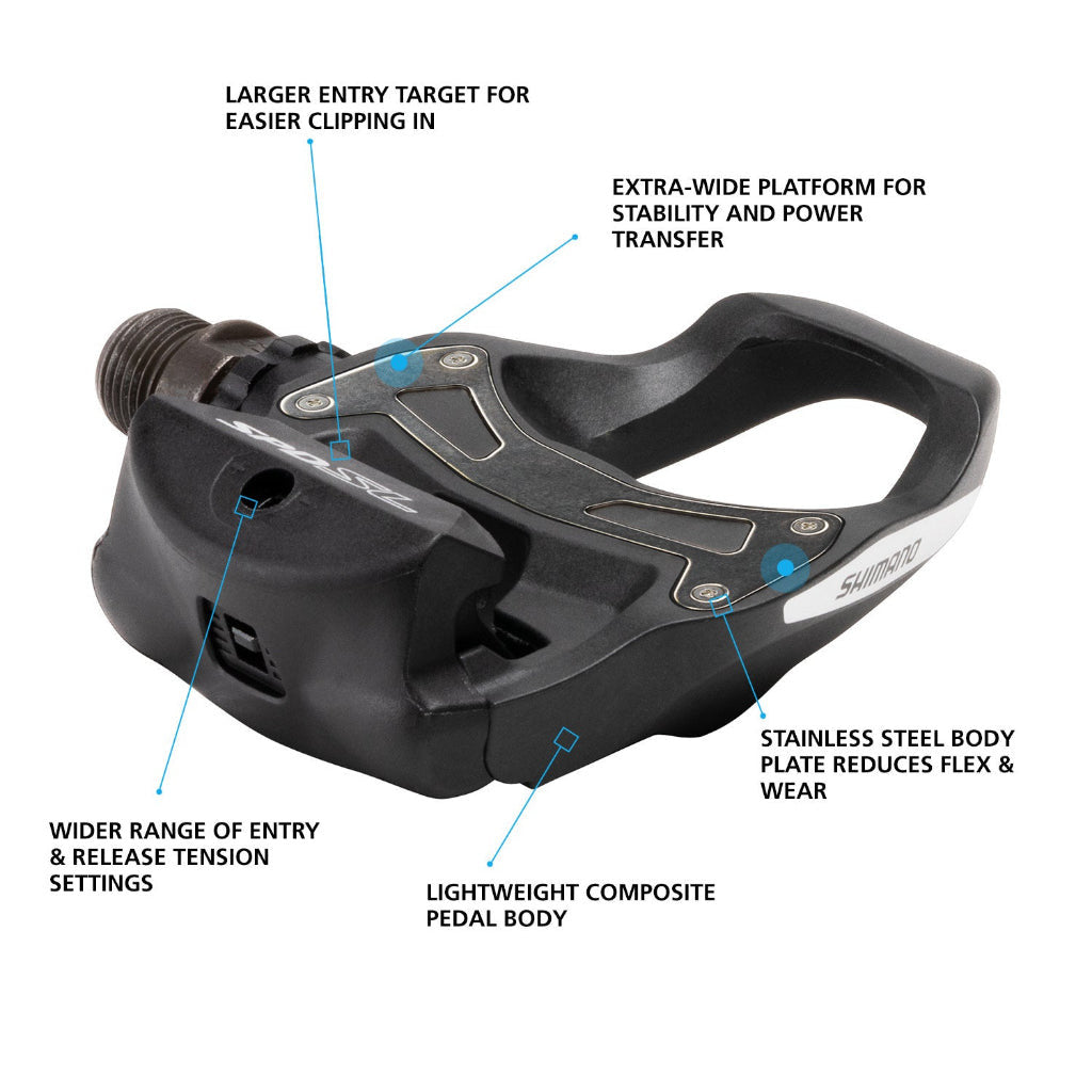 Shimano Tiagra PD-R550 Road Pedals with SM-SH11 Cleats