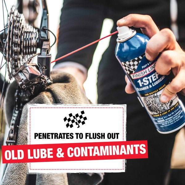 Finish Line 1-Step Bike Chain Cleaner and Lubricant