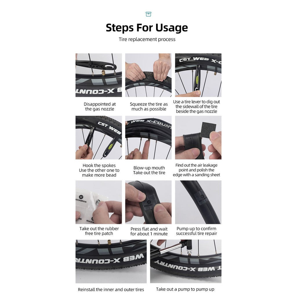 RockBros Bicycle Tool Set with Mini Pump