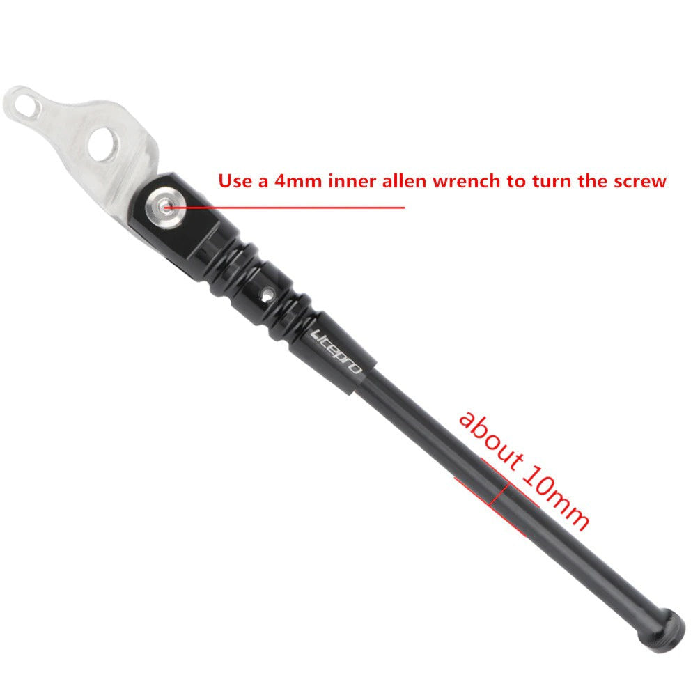 Litepro Bicycle Kick Stand Road Bike Kickstand Aluminum Alloy For Brompton Folding Bicycle