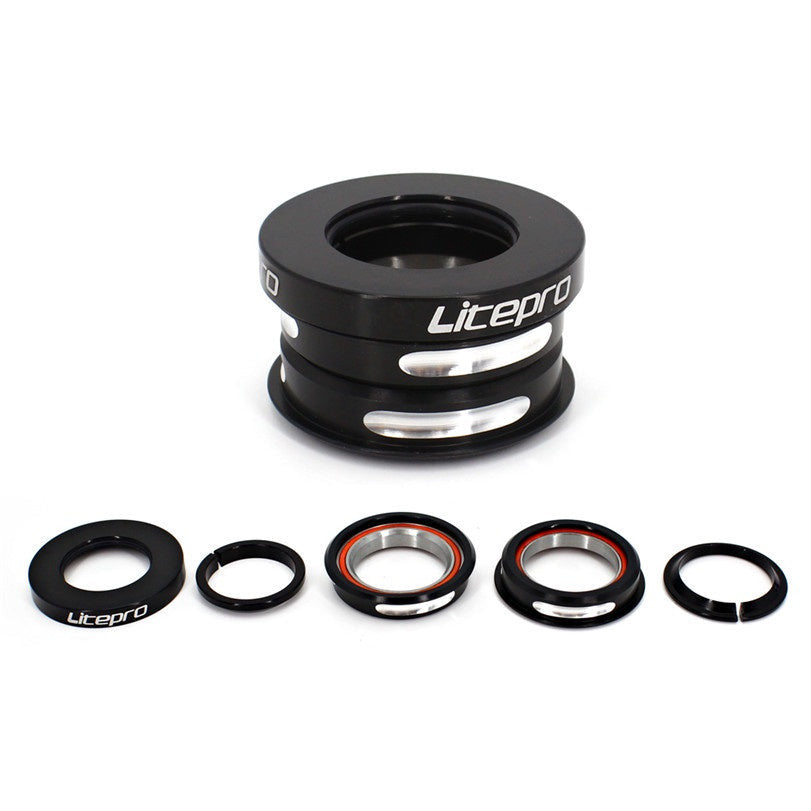 Litepro Folding Bike Headset 44mm Built-in Bicycle Headset Aluminum Alloy Sealed Bearing Head Set SP8 SP18 412 Stem