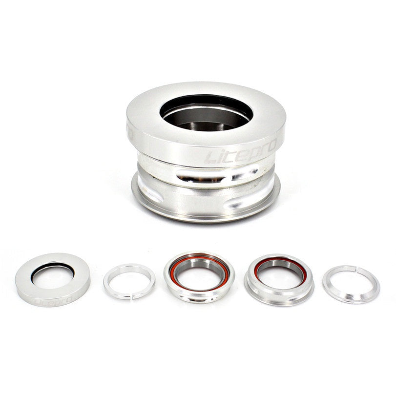 Litepro Folding Bike Headset 44mm Built-in Bicycle Headset Aluminum Alloy Sealed Bearing Head Set SP8 SP18 412 Stem