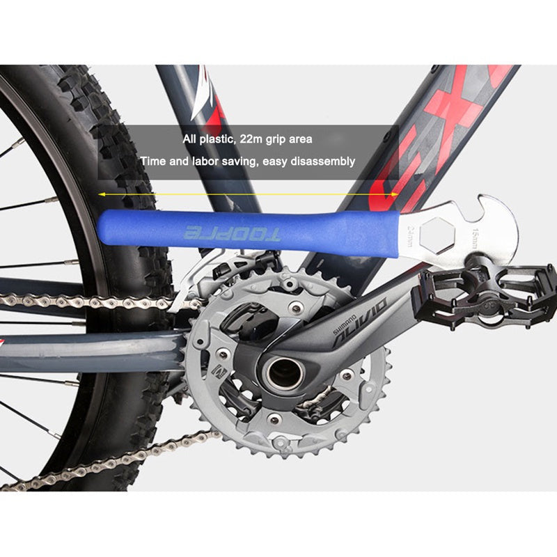TOOPRE Bicycle Pedal Removal Wrench Anti-Skid Road Mountain Bike Pedals Installation Spanner Outdoor Bike Repair Tool