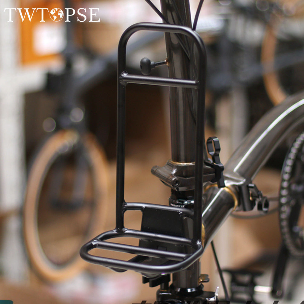 Bicycle Bag Rack Holder For Brompton Folding Bike Aluminum Alloy Bag Frame For Trifold bifold brompton 3sixty crius