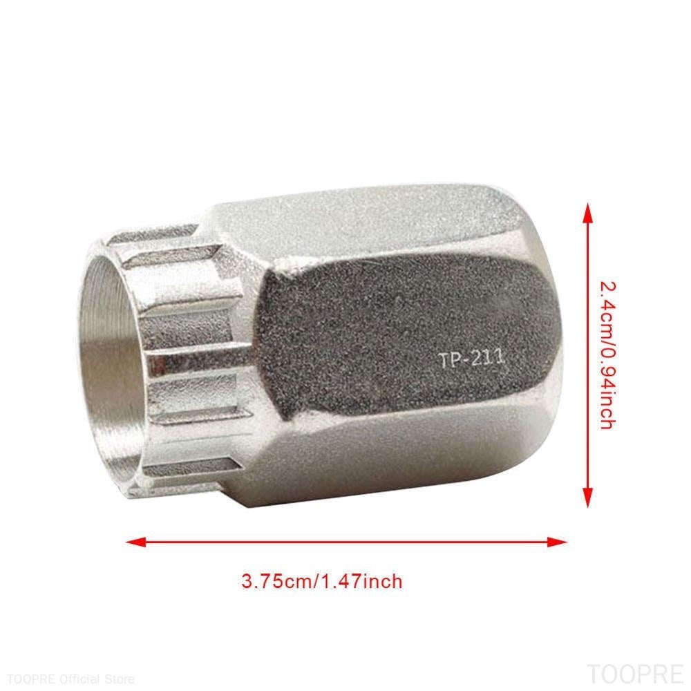 TOOPRE Bicycle Disassembly Sleeve MTB Bicycle Cassette Flywheel Freewheel Lockring Remover Repairs Tool