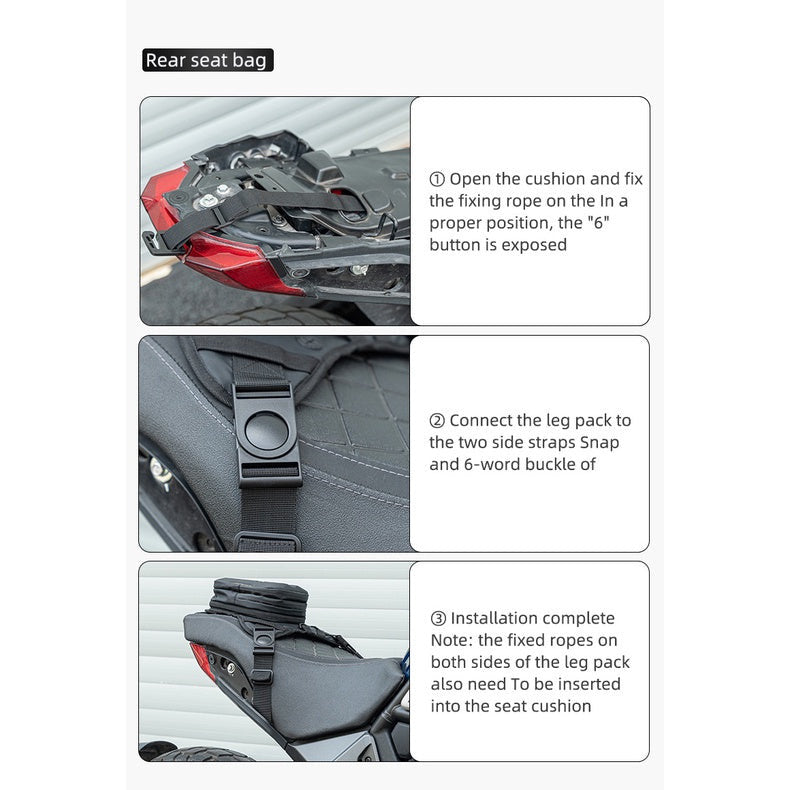 ROCKBROS Hard Shell Drop Leg Bag Motorcycle Waist Pack Magnetic Motorcycle Tank Bag Thigh Bags for Men Women