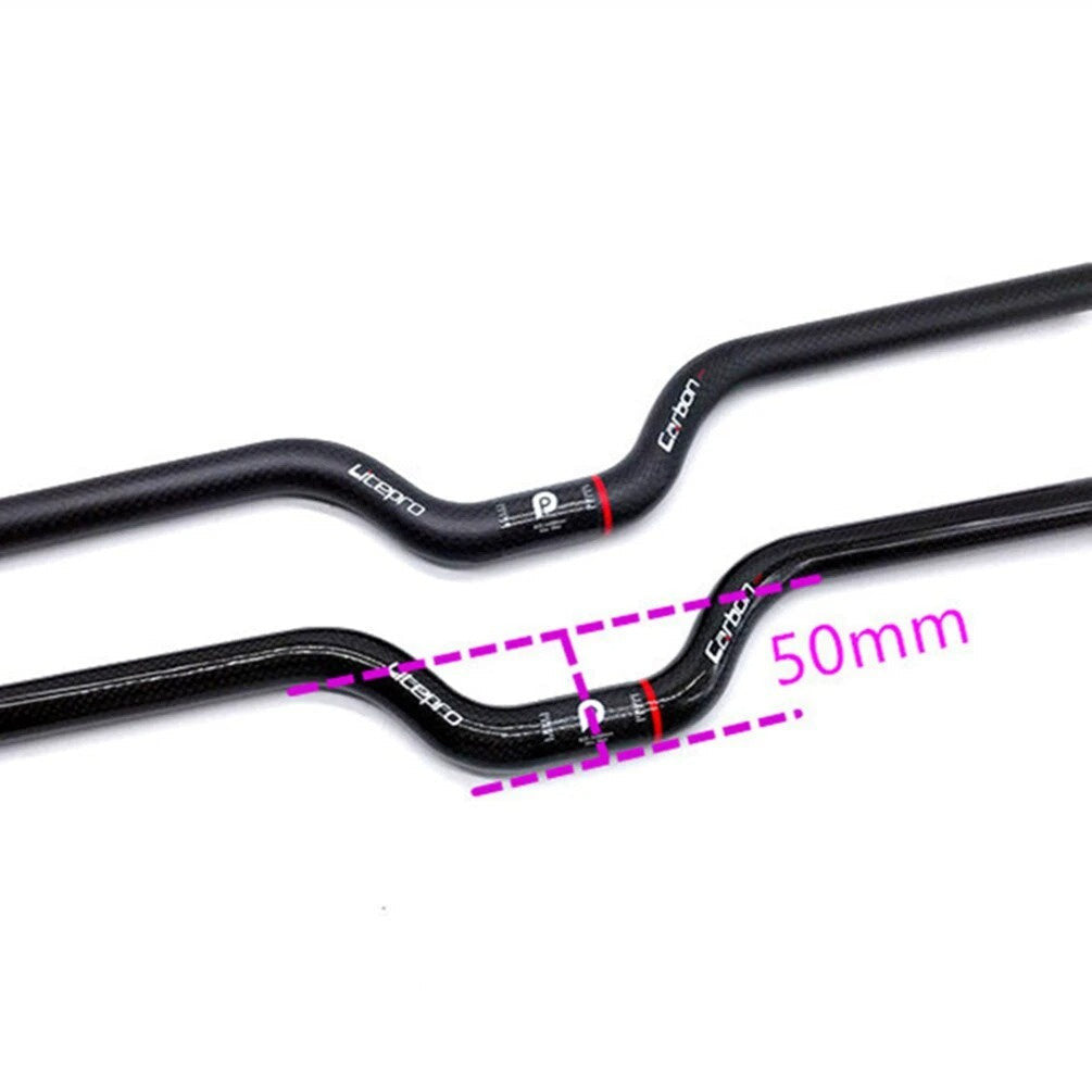 Litepro Bicycle Carbon Fiber Handlebar Ultra Light  S Bar M Bar Stunner 25.4MM x 580MM
