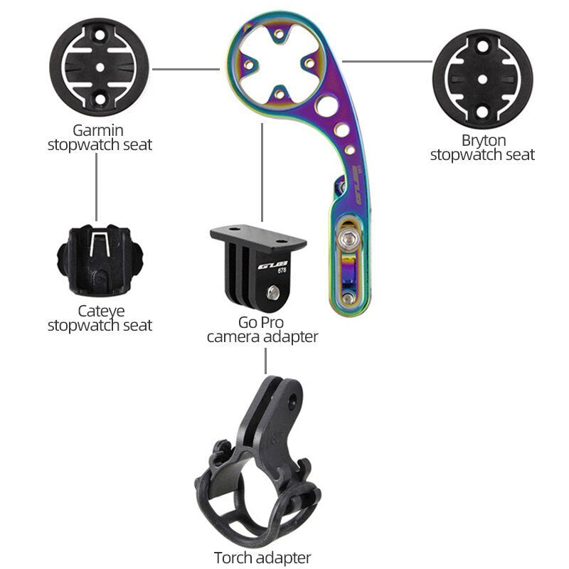 GUB Bicycle Speedometer Mount Bracket Holder Computer Cycling Garmin, Cateye, Xoss, Bryton