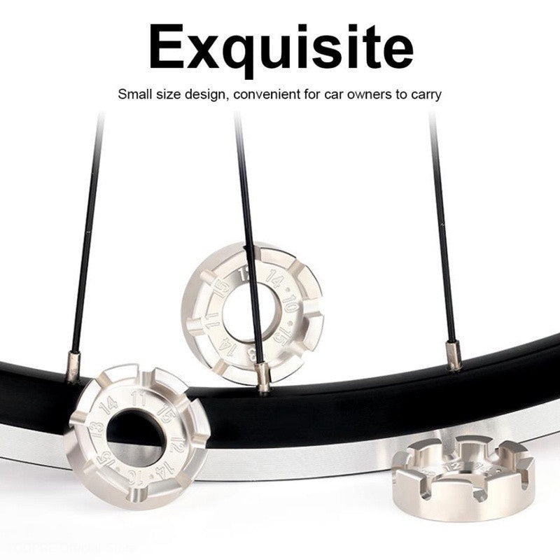 TOOPRE Bicycle 1 PCS Spoke Wrench MTB Bike Road Knitting Ring Adjustment Tool 8-Port Wire Wrench Steel Ring Repair