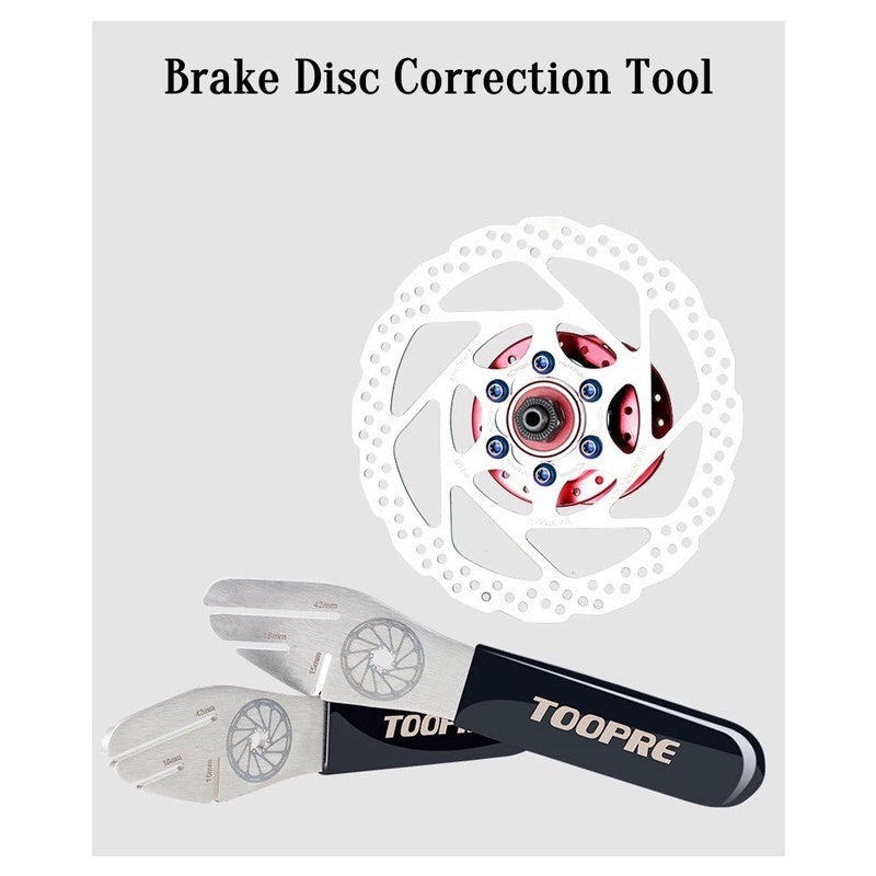TOOPRE Bicycle Disc Brake Rotor Alignment Truing Tool Adjustment Wrench Disc Rubbing Adjustment Wrench