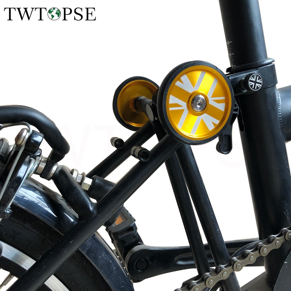 British Flag Easy Wheel For Brompton Folding Bike Easywheel Titanium Bolt Bicycle 3SIXTY PIKES