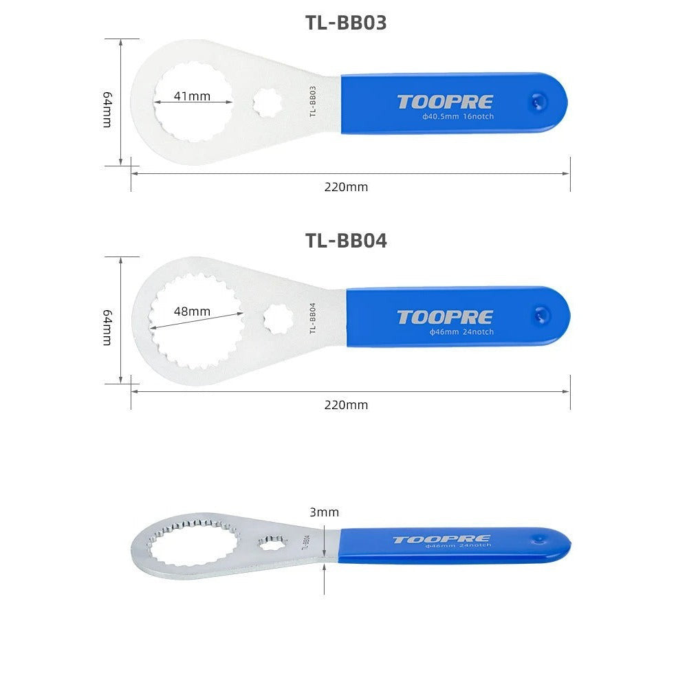TOOPRE MTB/Road Bike Bottom Bracket wrench BB Bottom Bracket installation and removal tool suitable for SHIMANO/SRAM/IXF