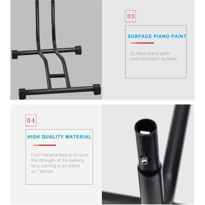 3-in-1 Vertical Parking Bicycle Stand