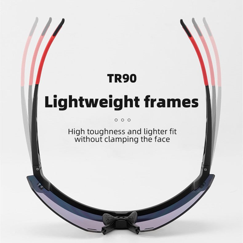 ROCKBROS Glasses 2 In 1 Cycling Polarized Magnetic Changeable HD Lens Bicycle Sunglasses Unisex MTB Goggles Anti UV