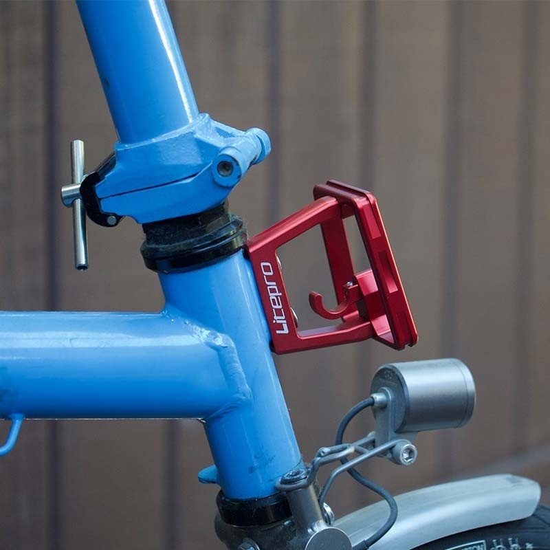 *2024 VERSION* Single Pull Split Pig Nose Pad Folding Bicycle Front Block Carrier For Brompton Pikes 3sixty Camp Litepro