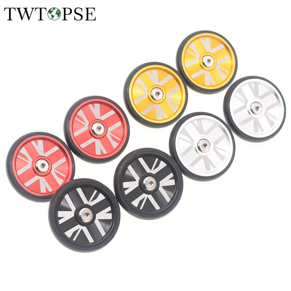 British Flag Easy Wheel For Brompton Folding Bike Easywheel Titanium Bolt Bicycle 3SIXTY PIKES