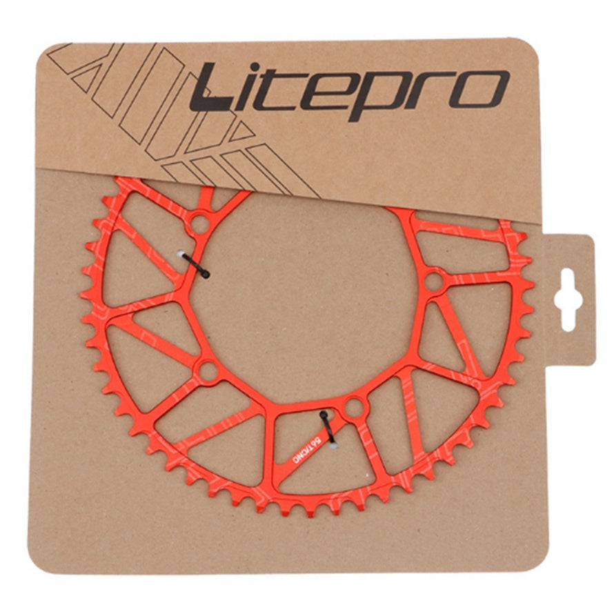 Litepro Hollow Crankset Chainring Chainwheel BMX Bike Colorful Crankset 130BCD 56T Sprockets