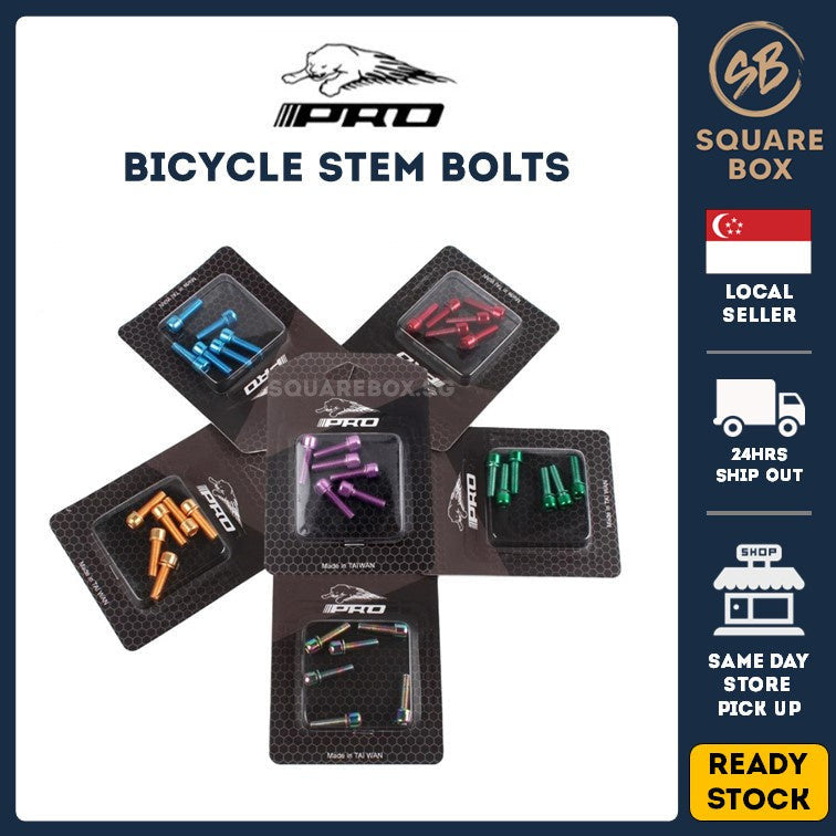 IIIPro Bicycle Stem Bolts 6pcs M5 18mm Steel Bolts 5mm 18mm