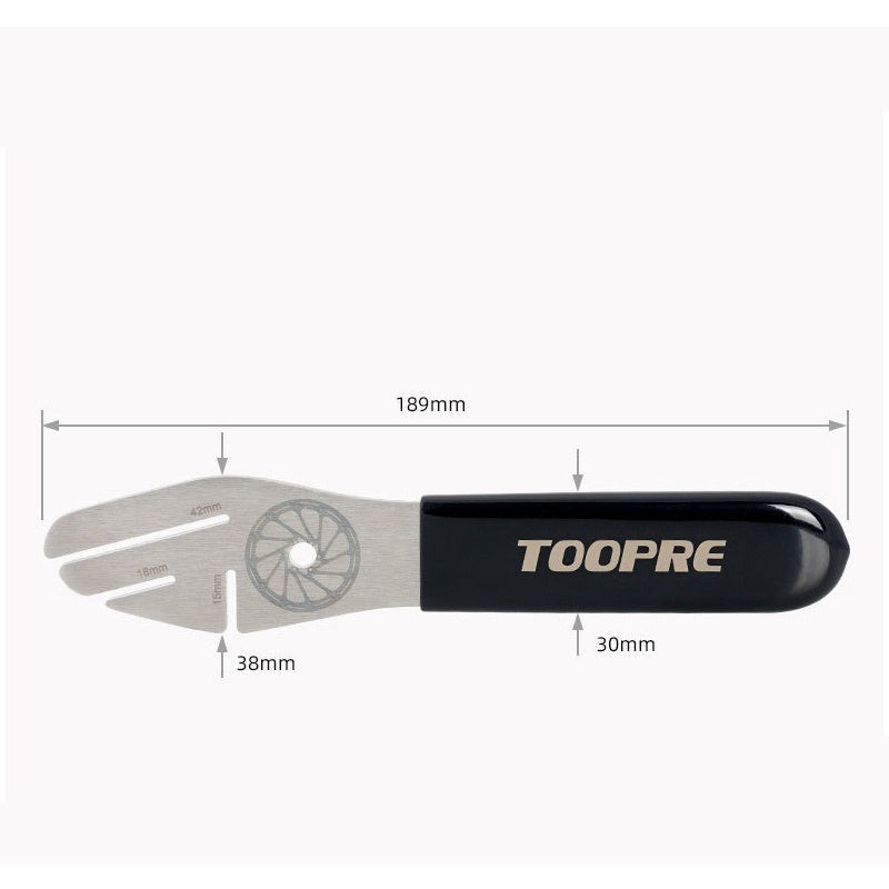 TOOPRE Bicycle Disc Brake Rotor Alignment Truing Tool Adjustment Wrench Disc Rubbing Adjustment Wrench