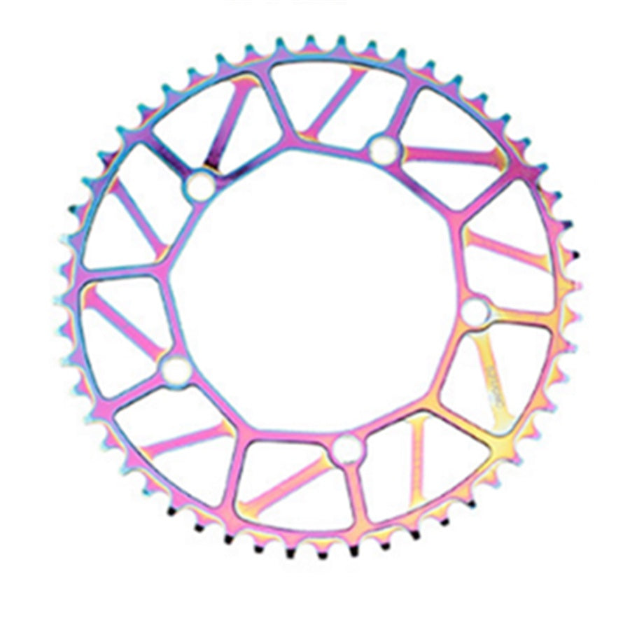Litepro Hollow Crankset Chainring Chainwheel BMX Bike Colorful Crankset 130BCD 56T Sprockets