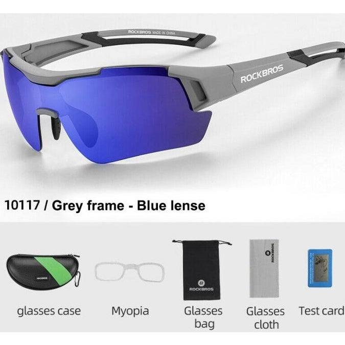 ROCKBROS Cycling Glasses Men Women Photochromic Outdoor Sport Hiking Eyewear Inner Frame Bicycle Glasses -10161
