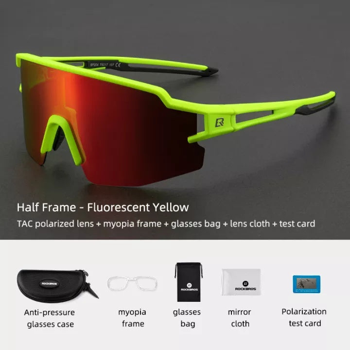 ROCKBROS Cycling Glasses Men Women Photochromic Outdoor Sport Hiking Eyewear Inner Frame Bicycle Glasses -10161