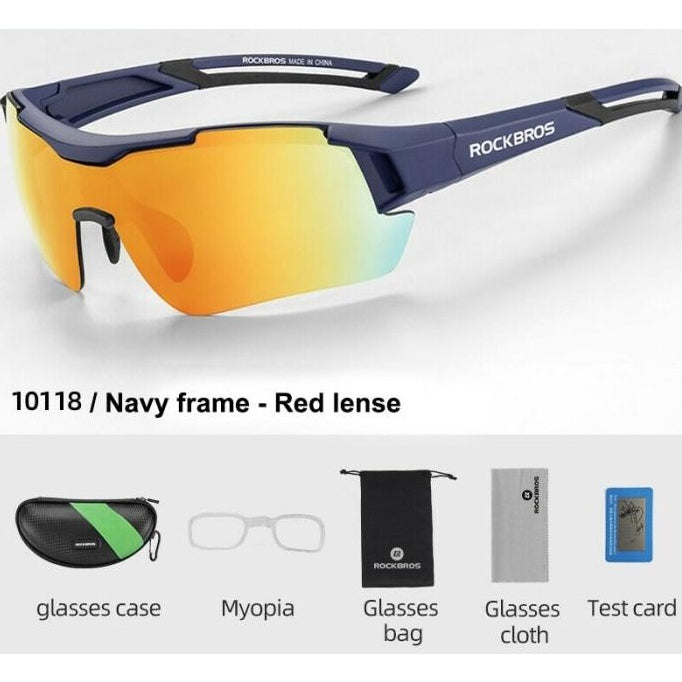 ROCKBROS Cycling Glasses Men Women Photochromic Outdoor Sport Hiking Eyewear Inner Frame Bicycle Glasses -10161