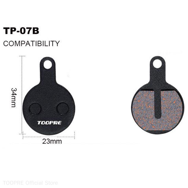 TOOPRE Mountain bike brake pads all-metal high wear-resistant fiber disc brake pad BB5 FOR SHIMANO SRAM ZOOM AVID Magura