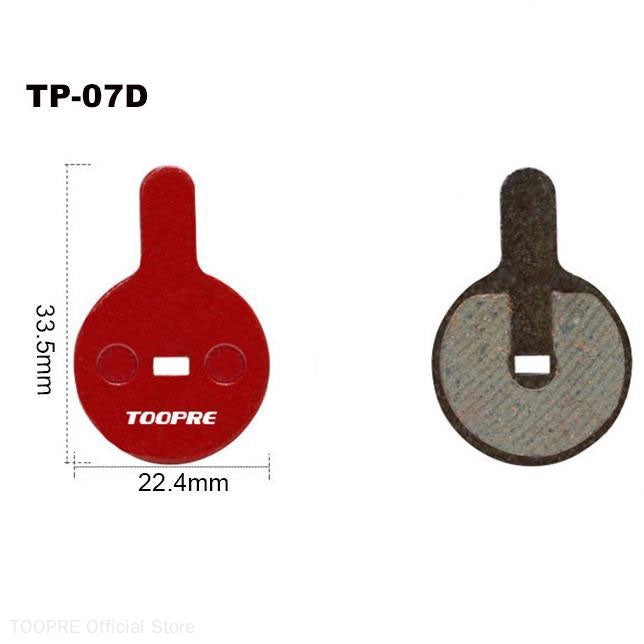 TOOPRE Mountain bike brake pads all-metal high wear-resistant fiber disc brake pad BB5 FOR SHIMANO SRAM ZOOM AVID Magura