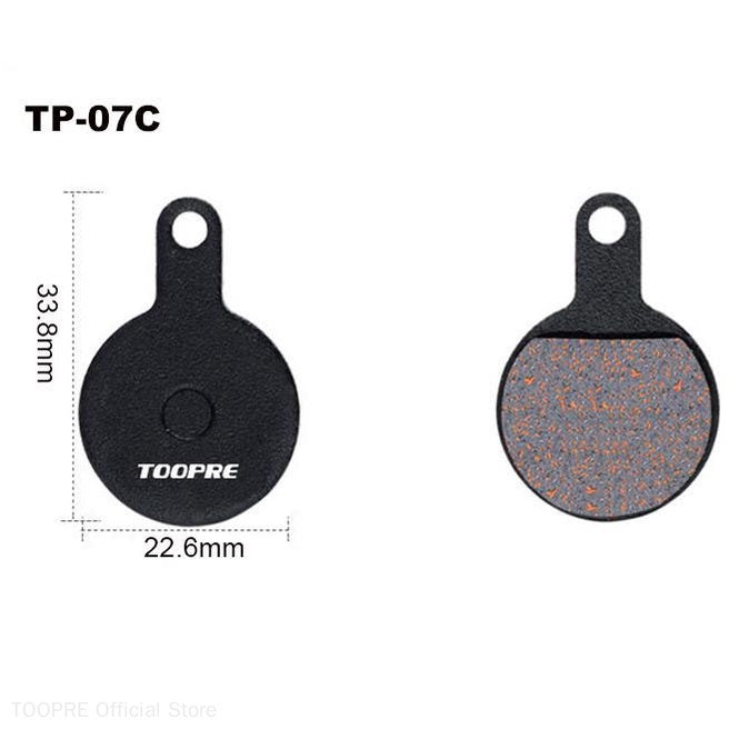 TOOPRE Mountain bike brake pads all-metal high wear-resistant fiber disc brake pad BB5 FOR SHIMANO SRAM ZOOM AVID Magura